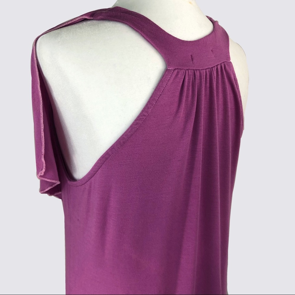 LAMADE Fuchsia Ruffled Halter Dress - Picture 7 of 9